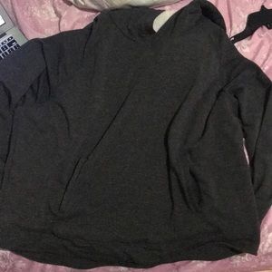 A oversized furry sweater